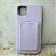 Силиконовый чехол Iphone 16 Pro Max Silicone Case с MagSafe + картхолдер, в блистере, сиреневый
