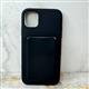 Силиконовый чехол Iphone 16 Pro Max Silicone Case с MagSafe + картхолдер, в блистере, черный