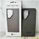 Задняя крышка Samsung Galaxy S24 Ultra Vegan Leather Case ребристая поверхность, с логотипом, в коробке, серая