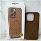 Силиконовый чехол Iphone 15 Pro Max Woven Phone Case плетенный с MagSafe, бронзовый