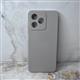 Силиконовый чехол Iphone 16 Pro Max матовый, однотонный софт-тач, с бархатом внутри, в тех.паке., серый