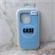Задняя крышка CASE Phone Case Iphone 14 Pro (6.1) матово-прозрачная с MagSafe, бархат внутри, голубая
