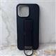 Задняя крышка Iphone 16 матовая, держатель-подставка с кольцом, черная