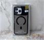 Задняя крышка Unique Case Iphone 17 Air силиконовый борт, матово-прозрачная с MagSafe, черная