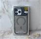 Задняя крышка Unique Case Iphone 17 Air силиконовый борт, матово-прозрачная с MagSafe, серая