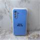 Силиконовый чехол INFINIX HOT 60i Silicone case High-end TPU Case, soft-touch без лого, бархат внутри, в блистере, голубой
