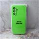 Силиконовый чехол INFINIX HOT 60i Silicone case High-end TPU Case, soft-touch без лого, бархат внутри, в блистере, салатовый