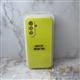 Силиконовый чехол INFINIX HOT 60i Silicone case High-end TPU Case, soft-touch без лого, бархат внутри, в блистере, желтый