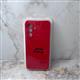 Силиконовый чехол INFINIX HOT 60i Silicone case High-end TPU Case, soft-touch без лого, бархат внутри, в блистере, красный