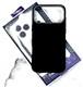 Задняя крышка Iphone 17 Pro Max/18 Pro Max FreeAir под карбон с MagSafe, металл. окантовка камеры, черная