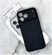 Силиконовый чехол Iphone 17 Pro KVZV матово-прозрачный, защита камеры, черный
