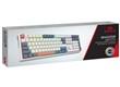 Клавиатура проводная механическая игровая REDRAGON Whisper RU, RGB подсветка, бел-син-оранж., тихая (1/10)