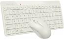 Комплект беспроводной Клавиатура+Мышь A4TECH Fstyler FG2200 Air2 клав:бежевый мышь:бежевый USB slim (FG2200 AIR2 BEIGE) (1/10)