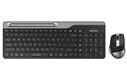 Комплект беспроводной Клавиатура+Мышь A4TECH Fstyler FB2535C, USB Bluetooth/Радио slim, клав:черная/серая мышь:черная/серая (1/20)