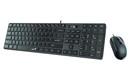 Комплект проводной Клавиатура+Мышь GENIUS SlimStar C126, USB 12 мул. кл., черная (1/20)