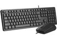 Комплект проводной Клавиатура+Мышь A4TECH KR-3330 клав:черный мышь:черный USB (1/20)