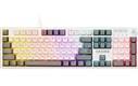 Клавиатура проводная механическая игровая DEFENDER Dasher GK-472 RU, 104кн, YH красн, 1.5м, белый/серый (1/10)