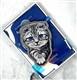 Подставка фигурная с вышивкой Nimmy Friends для телефона с зеркальцем+MagSafe, кот с бубенчиком, серая