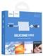 Кабель HOCO X21 Silicone USB - Lightning, 2А, 1 м, белый+черный