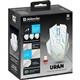 Беспроводная игровая мышь DEFENDER Uran GM-503 8 кнопок, RGB подсветка, подключение 2.4G, аккум. 400мАч, сенсор 3200dpi, белый (1/60)