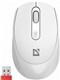 Беспроводная мышь DEFENDER Vision MS-376 4кн., подключение 2.4G/Bluetooth, сенсор 1600dpi, аккум. 500mAh, белый (1/40)