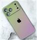 Задняя крышка Iphone 17 Pro Max/18 Pro Max матовая, градиент, защита камеры, в тех.паке., салатово-розовая