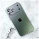 Задняя крышка Iphone 17 Pro Max/18 Pro Max матовая, градиент, защита камеры, в тех.паке., серо-зеленая