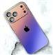 Задняя крышка Iphone 17 Pro Max/18 Pro Max матовая, градиент, защита камеры, в тех.паке., оранжево-сиреневая