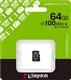 Карта памяти MicroSD 64GB Kingston Class 10 Canvas Select Plus A1 U1 V10 (100 Mb/s) без адаптера