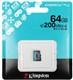 Карта памяти MicroSD 64GB Kingston Class 10 Canvas Go Plus A2 U3 V30 (200 Mb/s) без адаптера