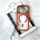 Задняя крышка Iphone 17 Pro Max/18 Pro Max SB Polo Racquet Club, под кожу, прозрачно-матовая с MagSafe, оранжевая