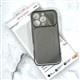 Силиконовый чехол Iphone 16 Pro BINKSON Clear Case 2.0mm, прозрачно-матовый, имитация MagSafe, черный