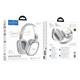 Беспроводные наушники накладные HOCO W73 Graceful, Bluetooth, серебристый