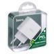 Сетевое зарядное устройство HOCO C76A Plus Speed 1xUSB-C, 3A, 20W, белый