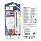 Сетевое зарядное устройство HOCO C109A Fighter 1xUSB с Кабелем USB - Lightning, 2.1A, 10.5W, белый