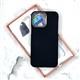 Задняя крышка iPefet Iphone 15 Pro Max под карбон с MagSafe, металл. окантовка камеры, черная