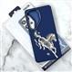 Задняя крышка Samsung Galaxy S26 Ultra CASESH пластиковая, с MagSafe, металл. контовка камеры, рисунок лошадь, синяя