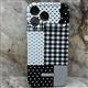 Силиконовый чехол SPARK Camon 40 PRO матовый, защита камеры, с рисунком, черно-белая клетка