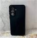Силиконовый чехол Samsung Galaxy A37 матовый, однотонный soft-touch, бархат внутри, черный