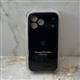 Силиконовый чехол Iphone 17 Pro Max Silicone Case, с защитой камеры, с логотипом, в блистере, черный