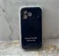 Силиконовый чехол Iphone 17 Pro Max Silicone Case, с защитой камеры, с логотипом, в блистере, темно-синий