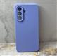 Силиконовый чехол Samsung Galaxy A37 матовый, однотонный soft-touch, бархат внутри, сиреневый