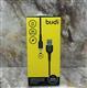 USB кабель Budi для Lightning, 3A, 1M, (DC158L10B), черный