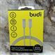 Type-C кабель Budi для Type-C, PD65W, 1M, быстрая зарядка, (DC252TT10W), белый