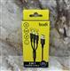 USB кабель Budi 3в1 для Type-C/Micro USB/Lightning, 1M, алюмин. корпус, (DC203A8B), черный