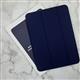 Чехол-книга SMART FOLIO для планшета Ipad Pro 11 2024, с лого, силиконовый, бархат внутри, темно-синий