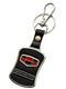 Брелок металлический с кожаной вставкой, карабином, GEELY