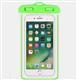 Водонепроницаемый чехол-блистер, с пластиковой вставкой по периметру, шнурок на шею, зеленый