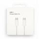 Кабель Type-C для Type-C, 1M, белый