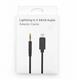 Кабель AUX 3.5 для Lighting, белый